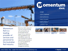 Tablet Screenshot of momentumrail.com